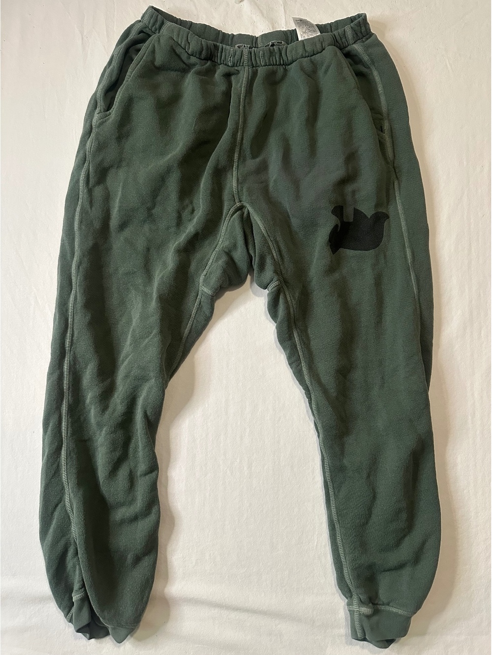 FREECITY Free City Olive Green Sweatpants Joggers Large Sparrow Graphic